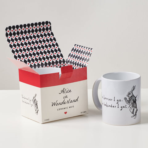 Oakdene Designs Mugs Alice In Wonderland 'The Hurrier I Go' Mug