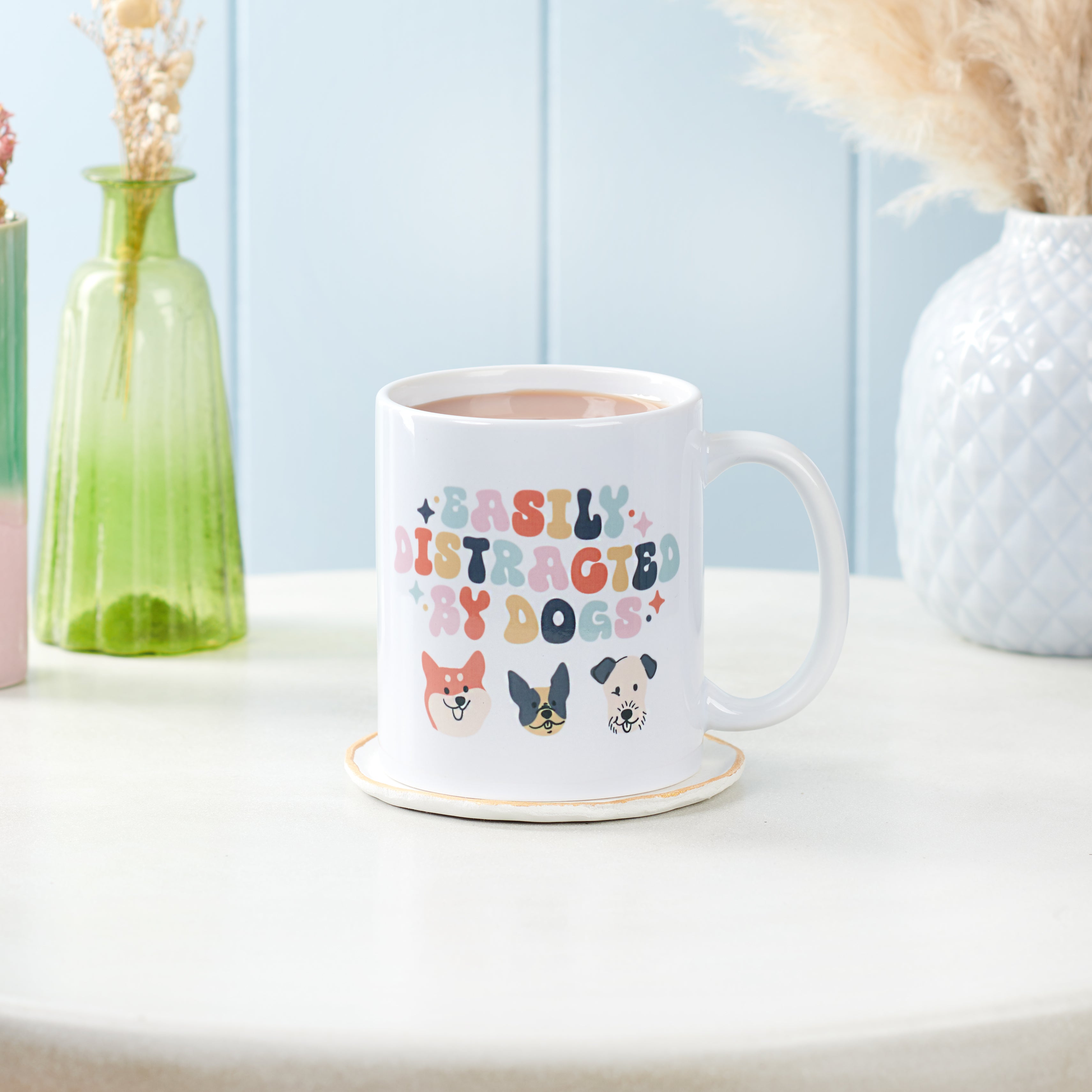 Oakdene Designs Mugs Easily Distracted By Dogs Mug