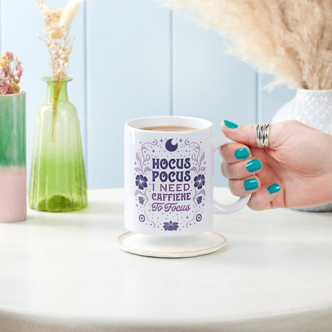 Oakdene Designs Mugs Funny Hocus Pocus Caffeine Mug