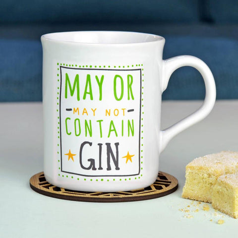 Oakdene Designs Mugs 'May Contain Gin' Ceramic Mug