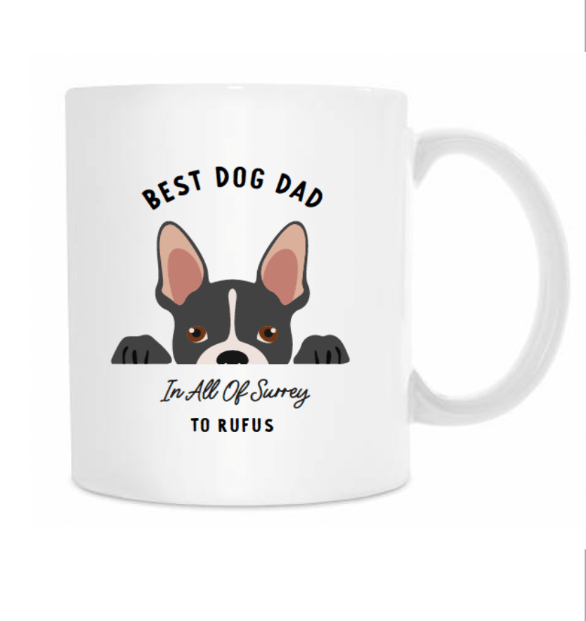 Oakdene Designs Mugs Personalised Best Dog Mum and Dad Breed Mug