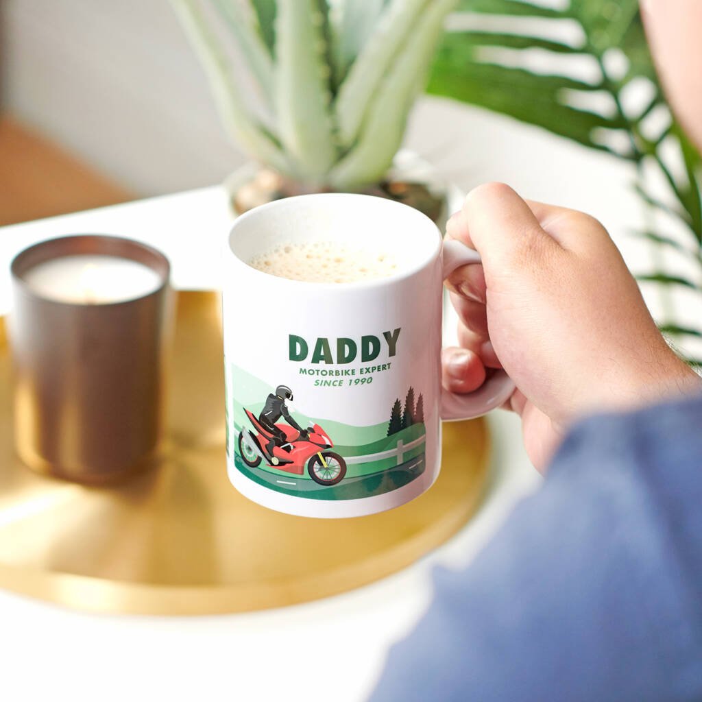 Oakdene Designs Mugs Personalised Motorbike Mug