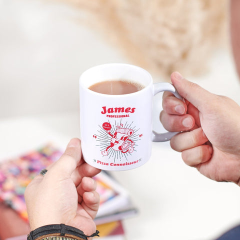 Oakdene Designs Mugs Personalised Professional Pizza Connoisseur Mug