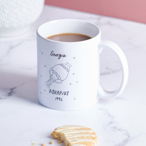 Oakdene Designs Mugs Personalised Star Sign Mug