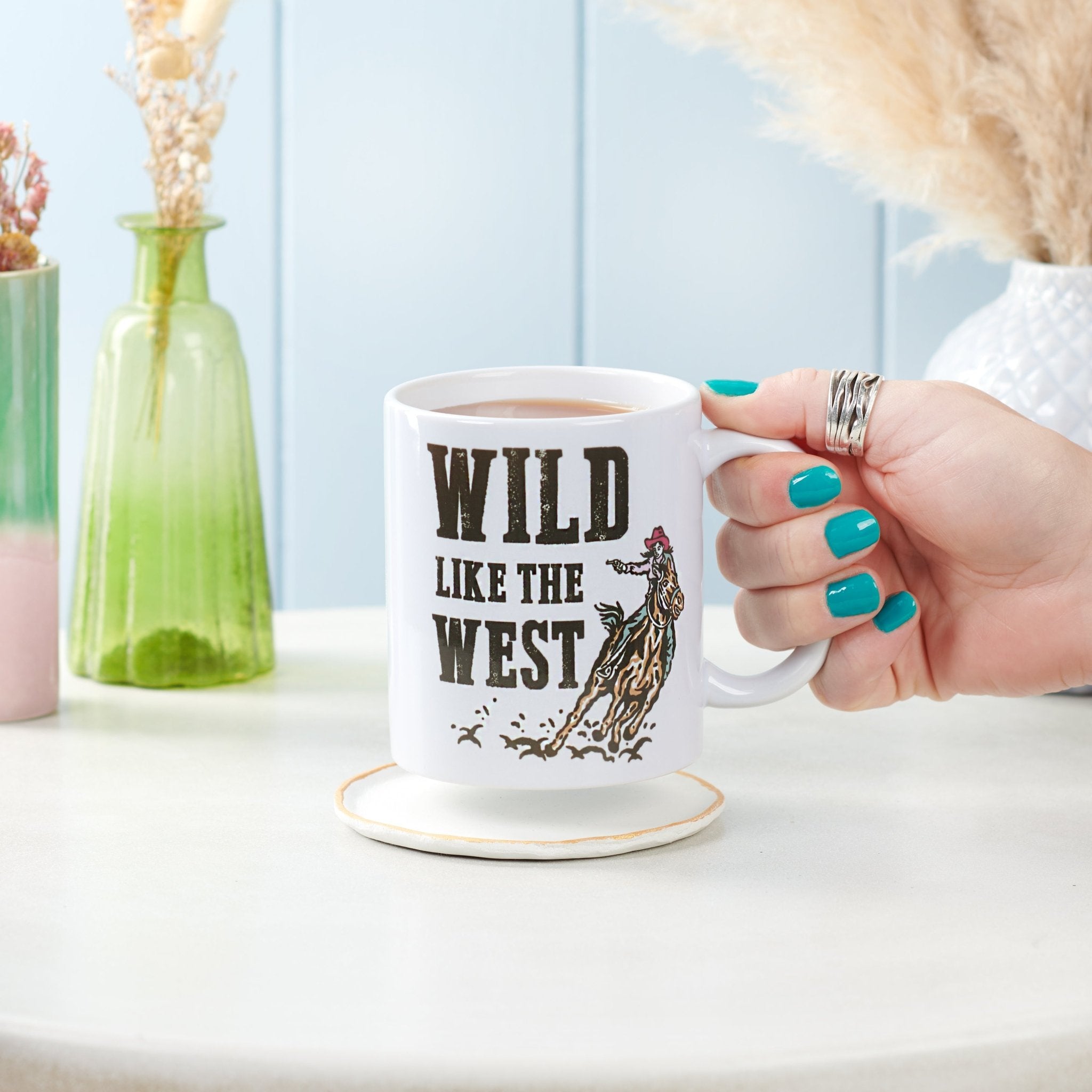 Oakdene Designs Mugs Wild Like The West Cow Girl Mug