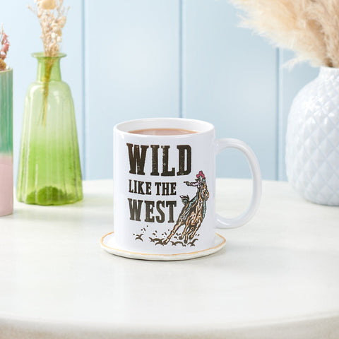 Oakdene Designs Mugs Wild Like The West Cow Girl Mug