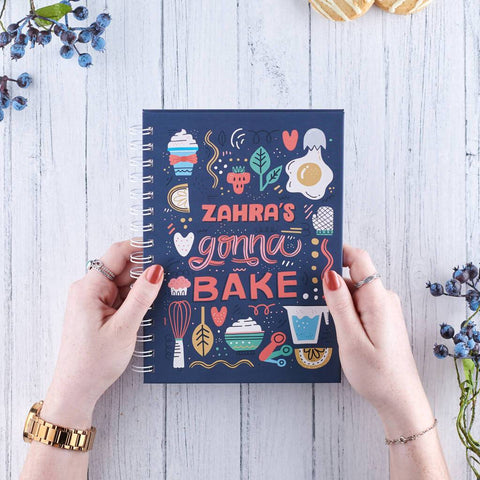 Oakdene Designs Notebooks Personalised Baking Recipe Notebook