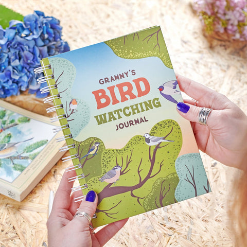 Oakdene Designs Notebooks Personalised Bird Watching Journal Notebook