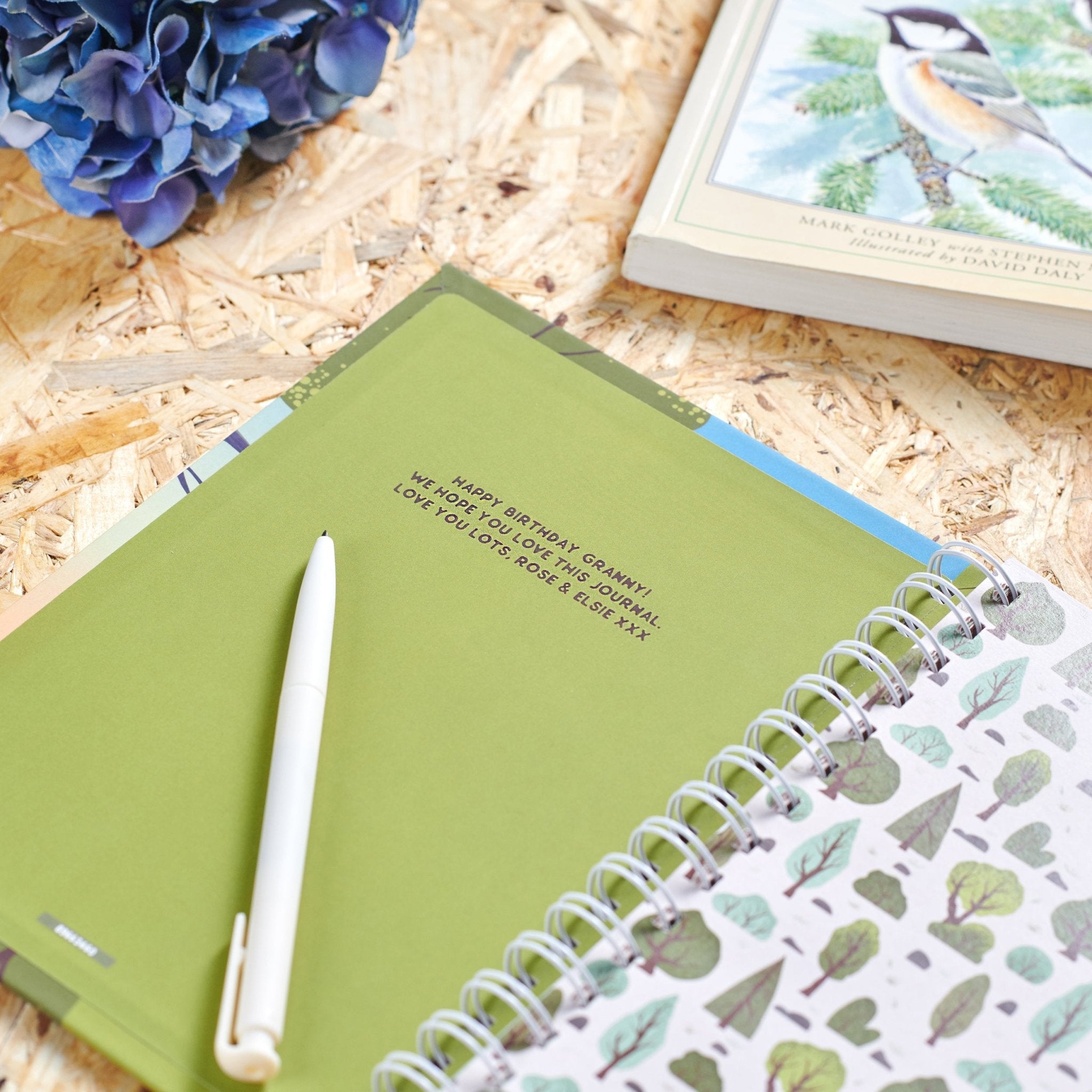 Oakdene Designs Notebooks Personalised Bird Watching Journal Notebook