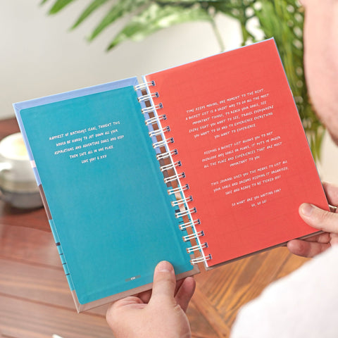 Oakdene Designs Notebooks Personalised Bucket List Journal