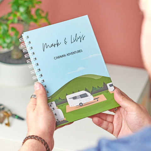 Oakdene Designs Notebooks Personalised Caravan Travel Journal