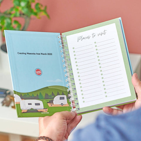 Oakdene Designs Notebooks Personalised Caravan Travel Journal