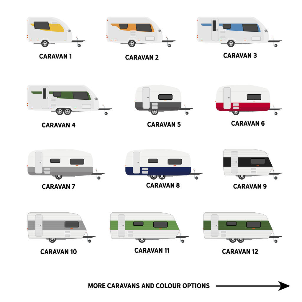 Oakdene Designs Notebooks Personalised Caravan Travel Journal