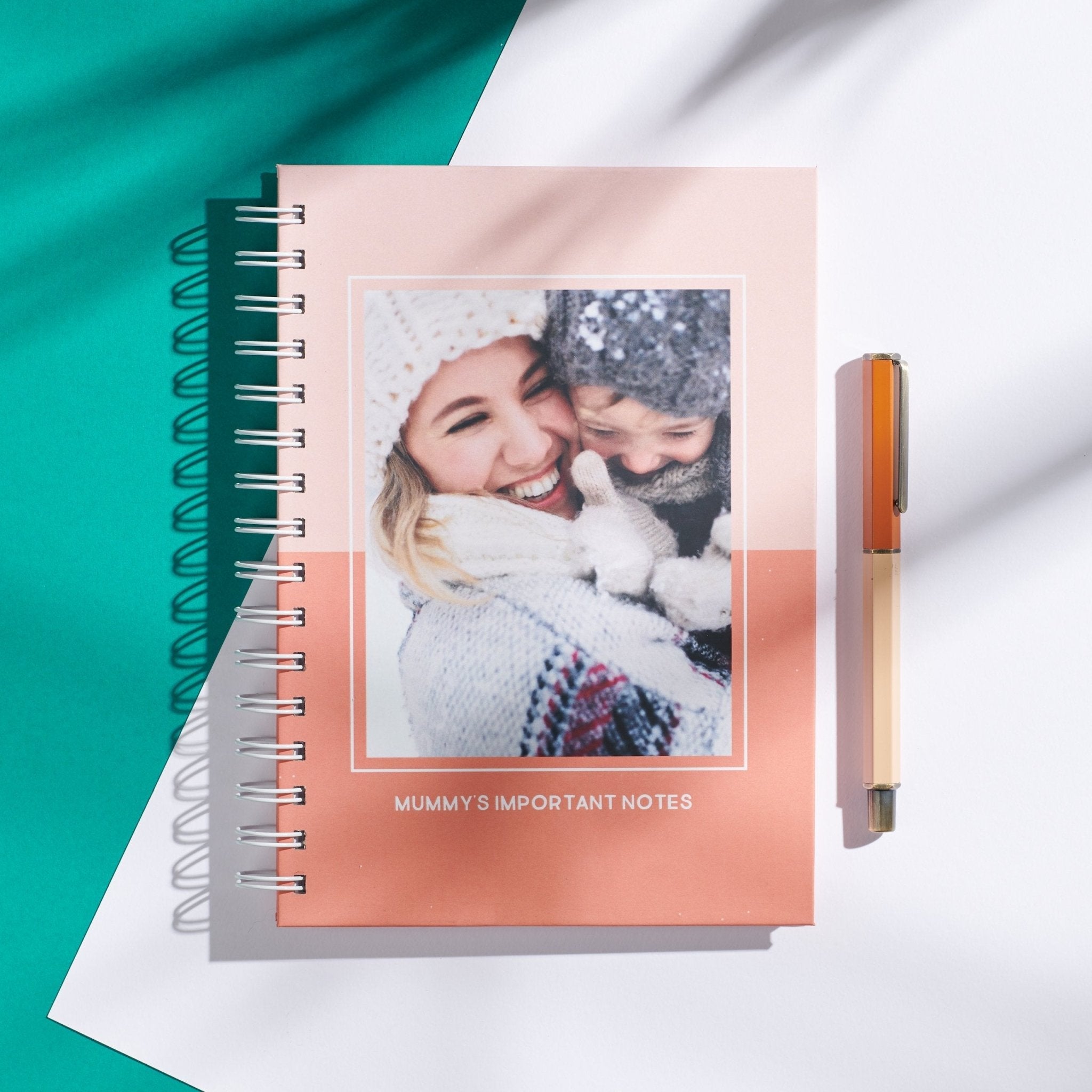 Oakdene Designs Notebooks Personalised Colour Block Photo Notebook