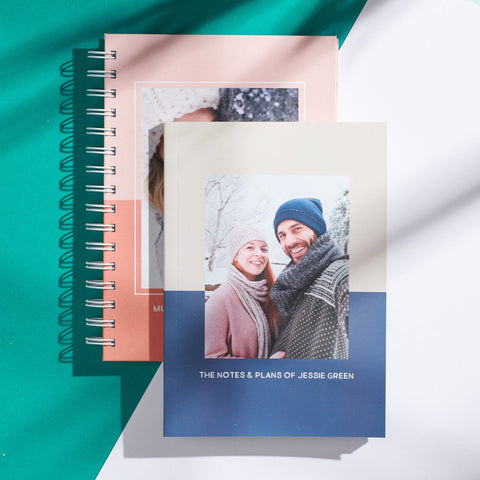 Oakdene Designs Notebooks Personalised Colour Block Photo Notebook