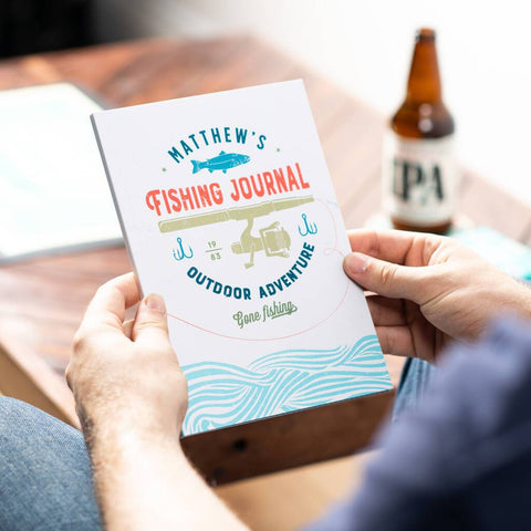 Oakdene Designs Notebooks Personalised Fishing Log Notebook