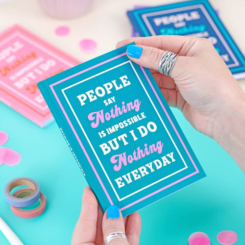 Oakdene Designs Notebooks Personalised Funny 'Do Nothing' Pocket Notebook