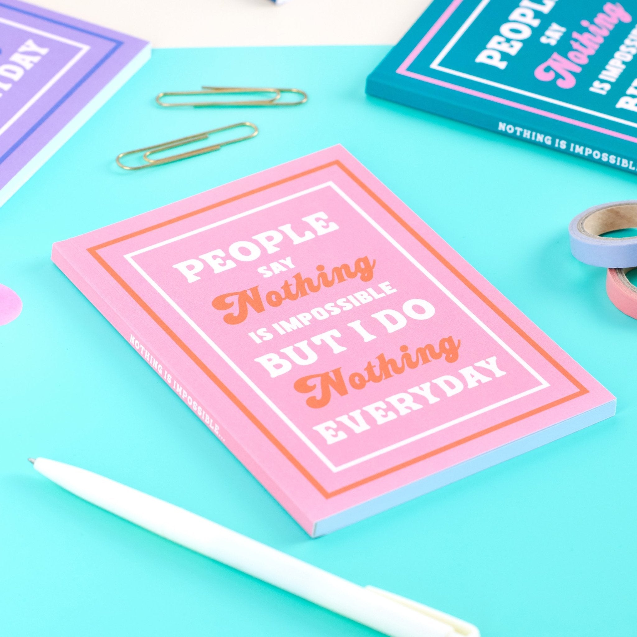 Oakdene Designs Notebooks Personalised Funny 'Do Nothing' Pocket Notebook