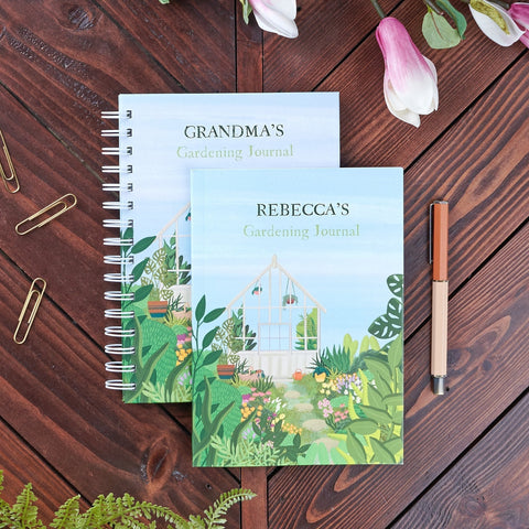 Oakdene Designs Notebooks Personalised Gardening Journal