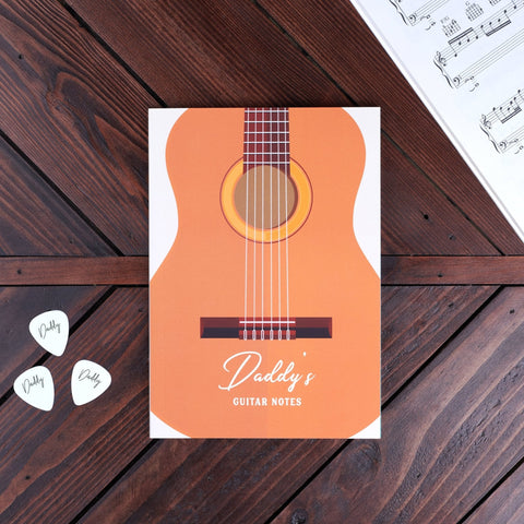 Oakdene Designs Notebooks Personalised Guitar Notebook Journal