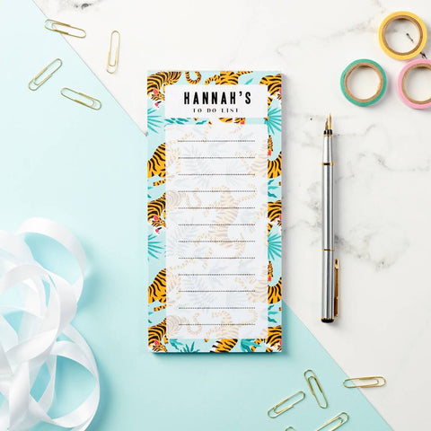 Oakdene Designs Notebooks Personalised Patterned To Do Planner Notepad