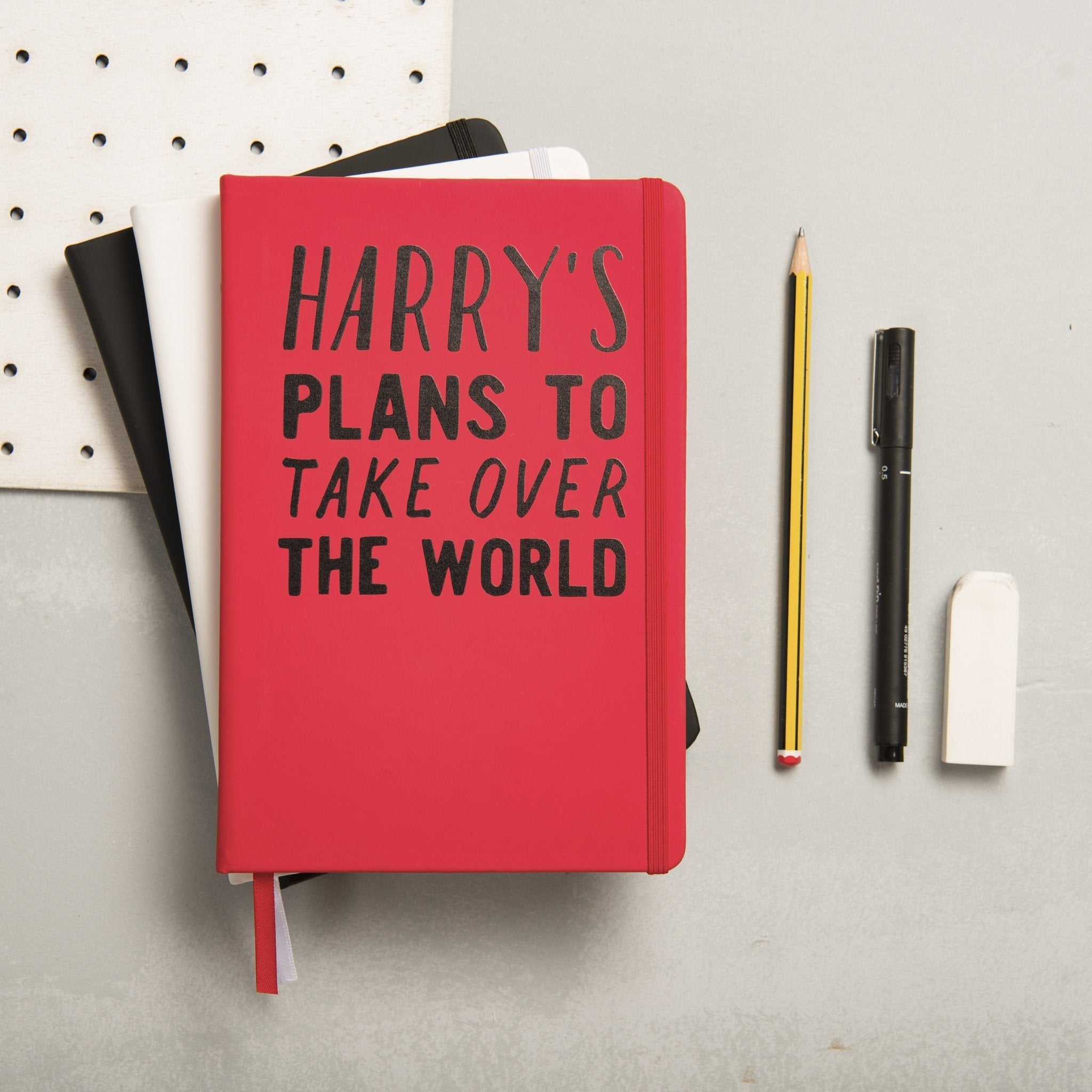 Oakdene Designs Notebooks Personalised Plans To Take Over The World Notebook