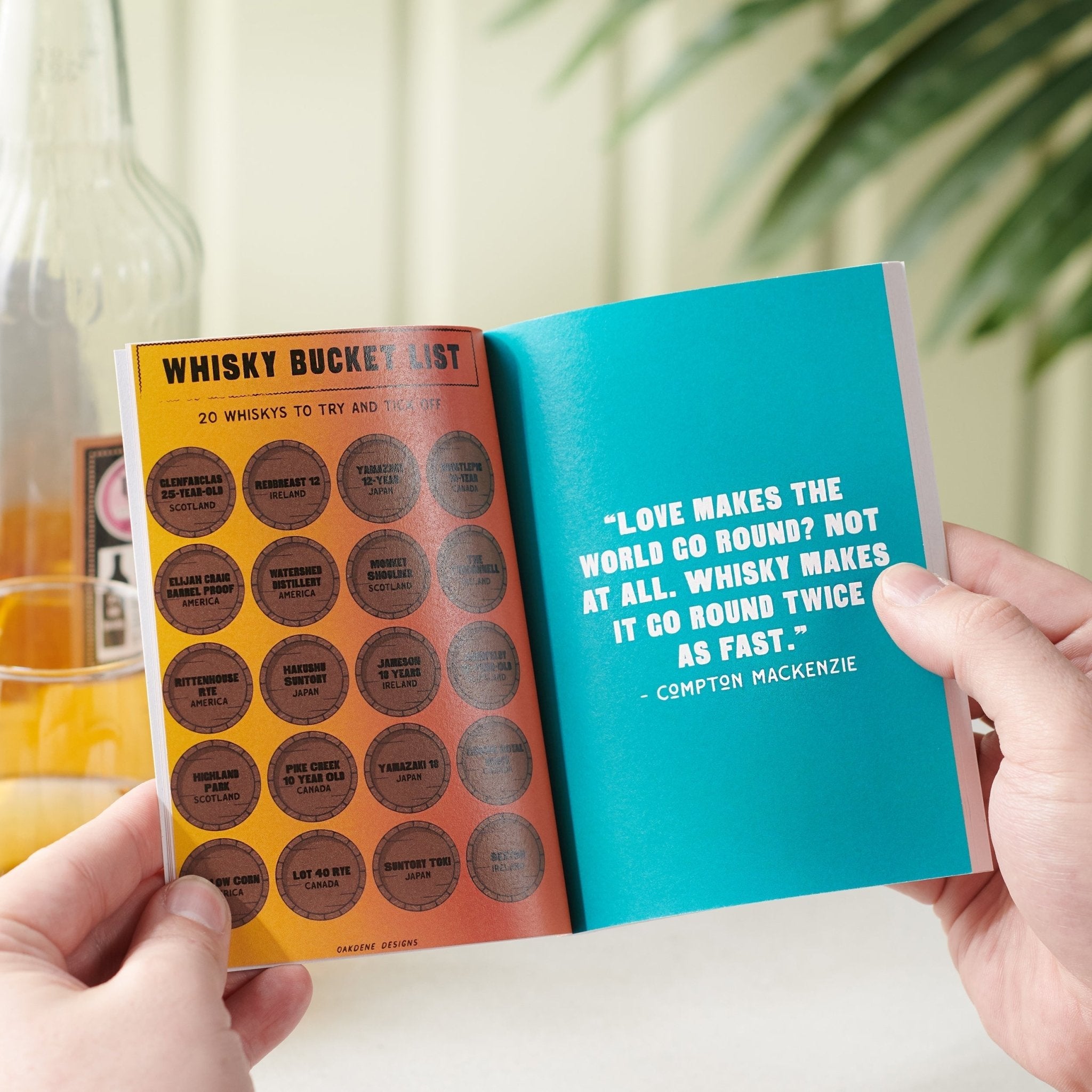 Oakdene Designs Notebooks Personalised Pocket Whisky Tasting Notebook