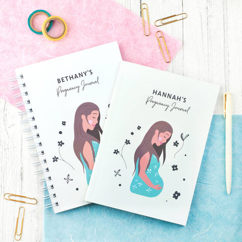 Oakdene Designs Notebooks Personalised Pregnancy Journal