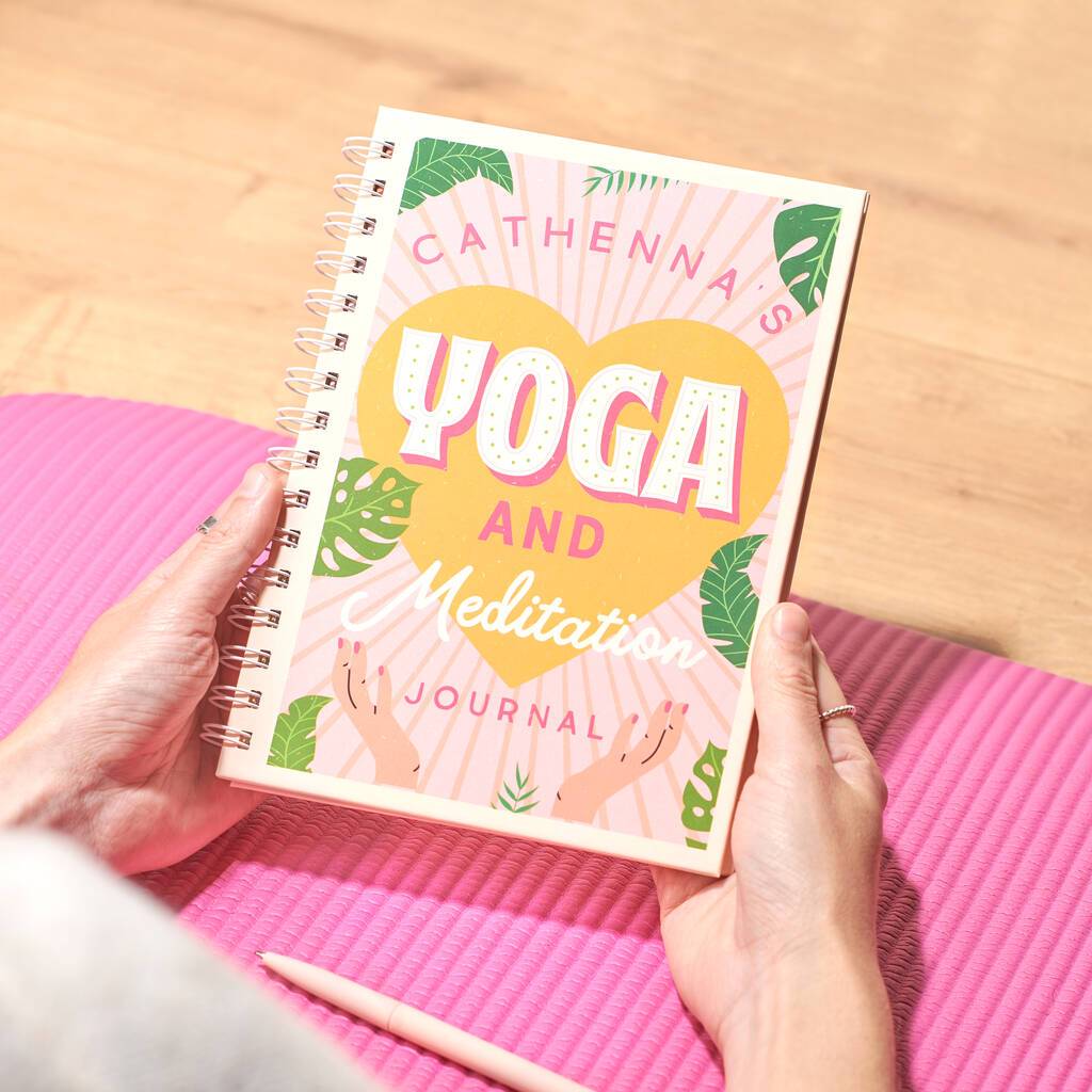 Oakdene Designs Notebooks Personalised Yoga And Meditation Journal