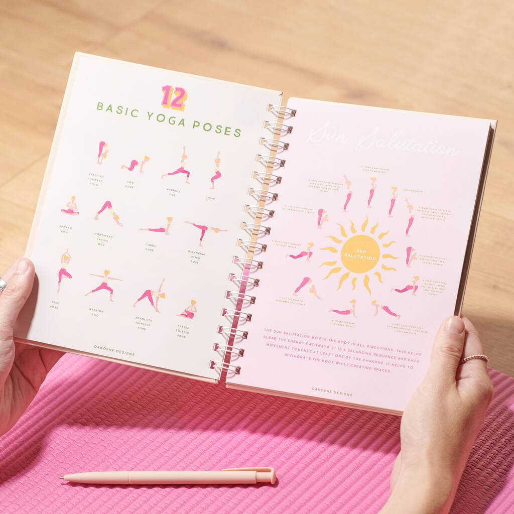 Oakdene Designs Notebooks Personalised Yoga And Meditation Journal