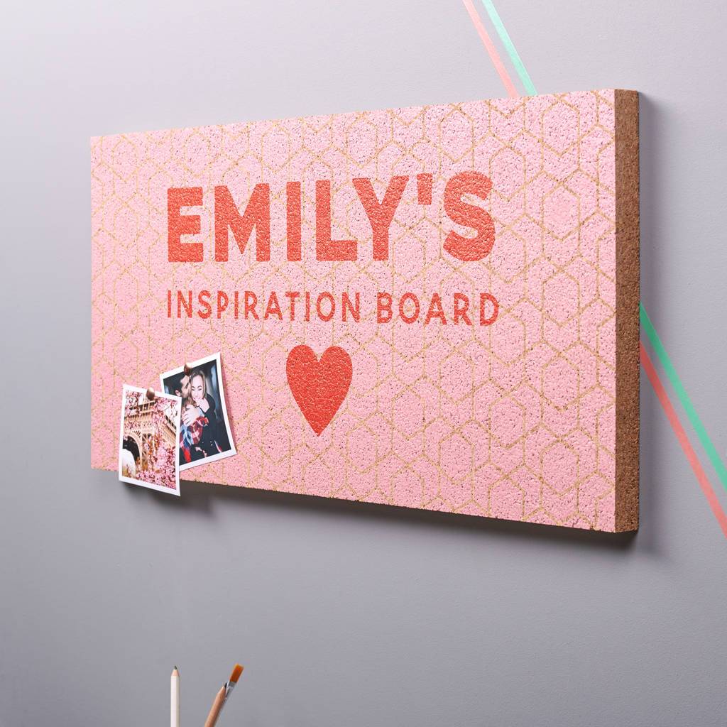 Oakdene Designs Noticeboards Personalised Inspiration Cork Pin Board