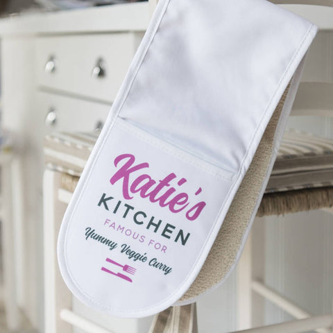 Oakdene Designs Oven Gloves Personalised Kitchen Oven Gloves