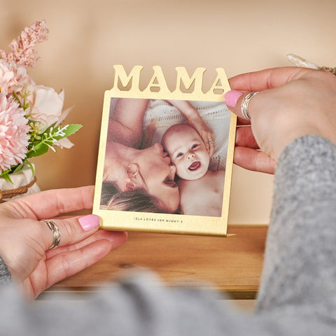 Oakdene Designs Photo Products Personalised Brass 'Mama' Photo Print