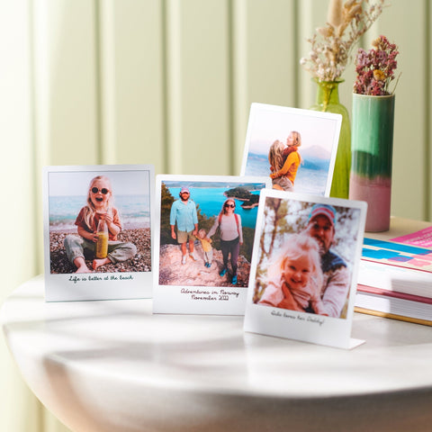 Oakdene Designs Photo Products Personalised Metal Photo Prints, Set Of Four