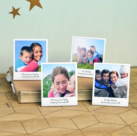 Oakdene Designs Photo Products Personalised Metal Photo Prints, Set Of Four