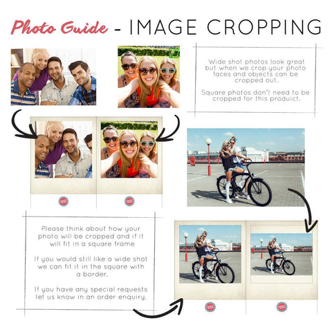 Oakdene Designs Photo Products Personalised Metal Photo Prints, Set Of Four