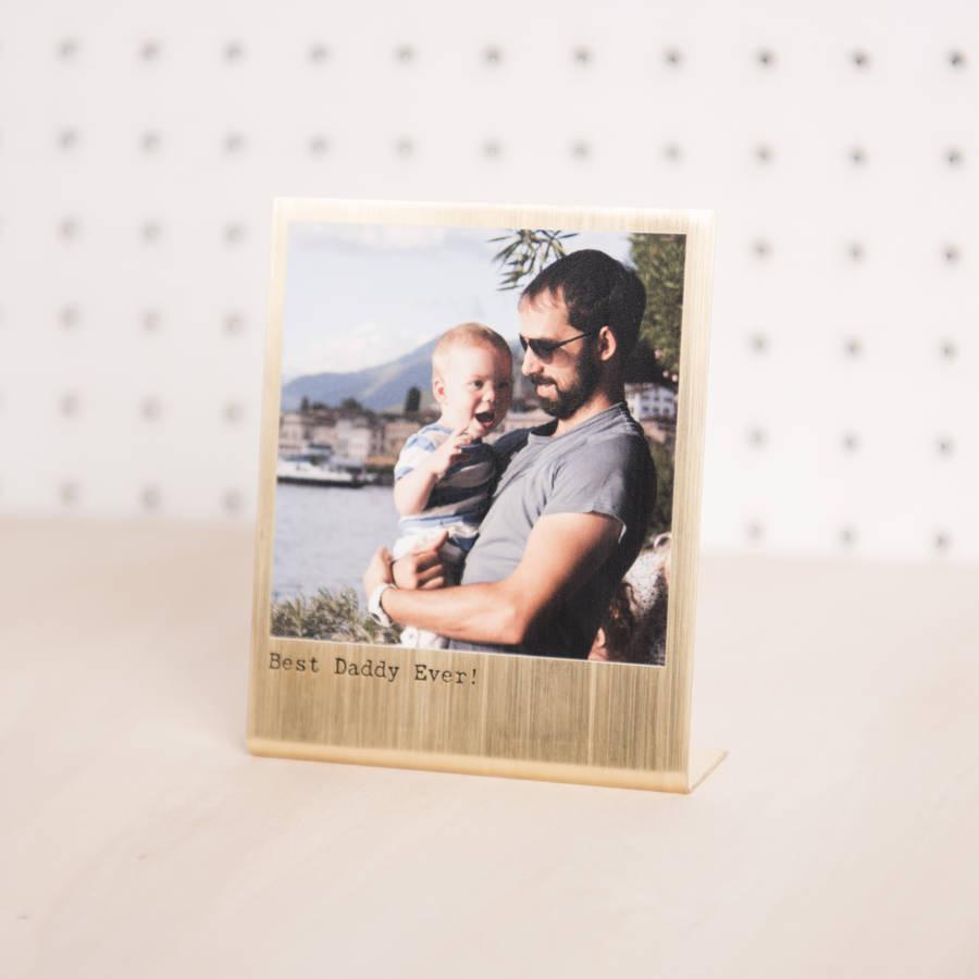 Oakdene Designs Photo Products Personalised Solid Brass Photo Print