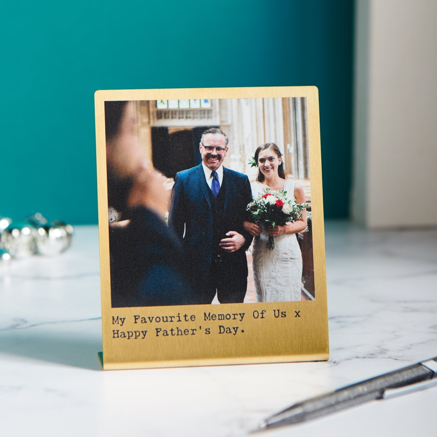 Oakdene Designs Photo Products Personalised Solid Brass Photo Print