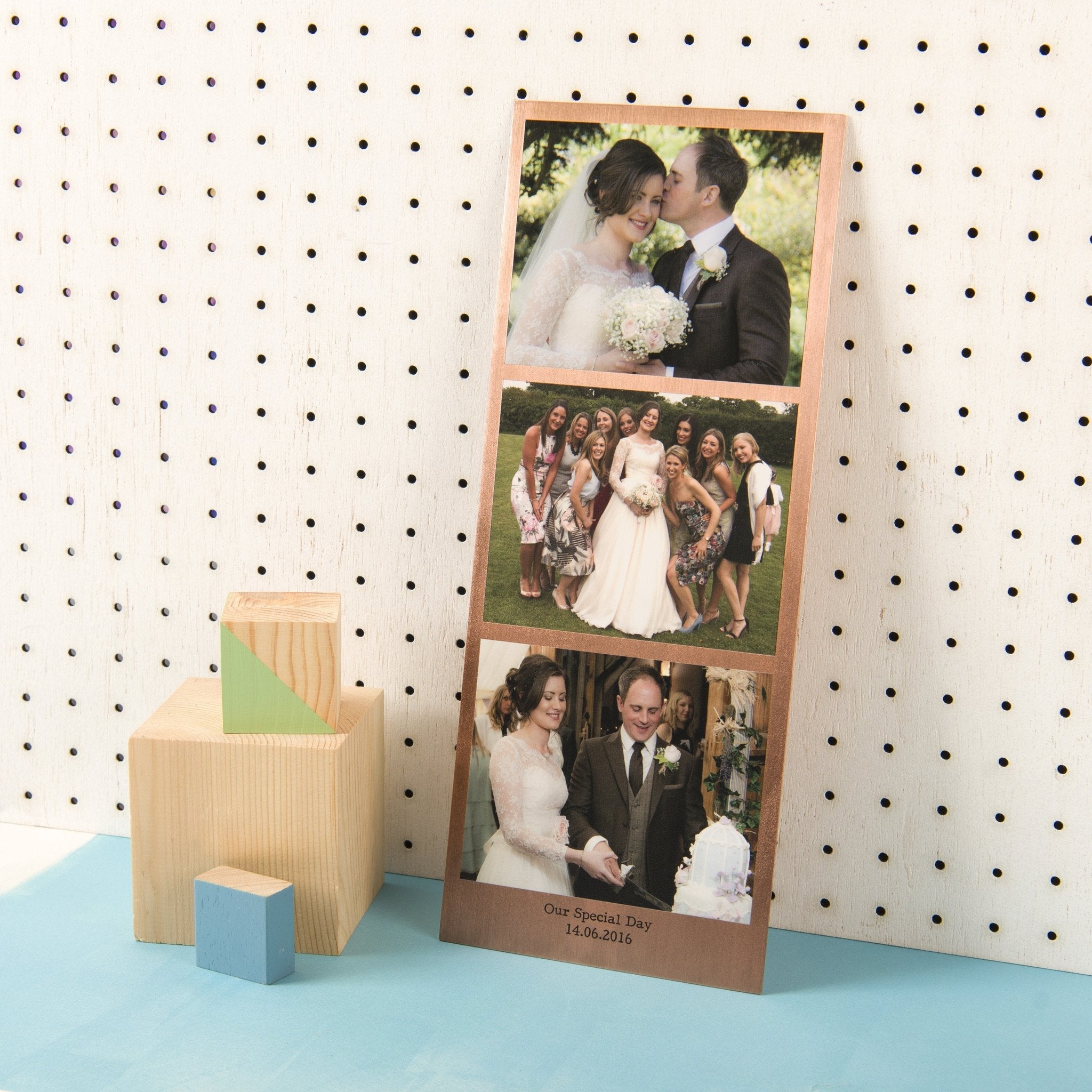 Oakdene Designs Photo Products Personalised Solid Copper Photo Booth Print