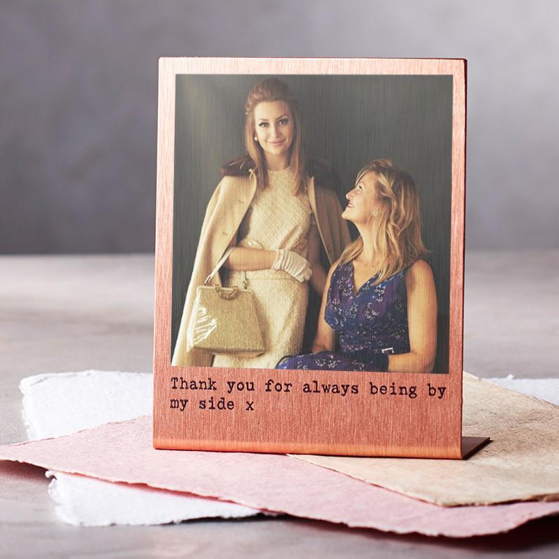 Oakdene Designs Photo Products Personalised Solid Copper Photo Print