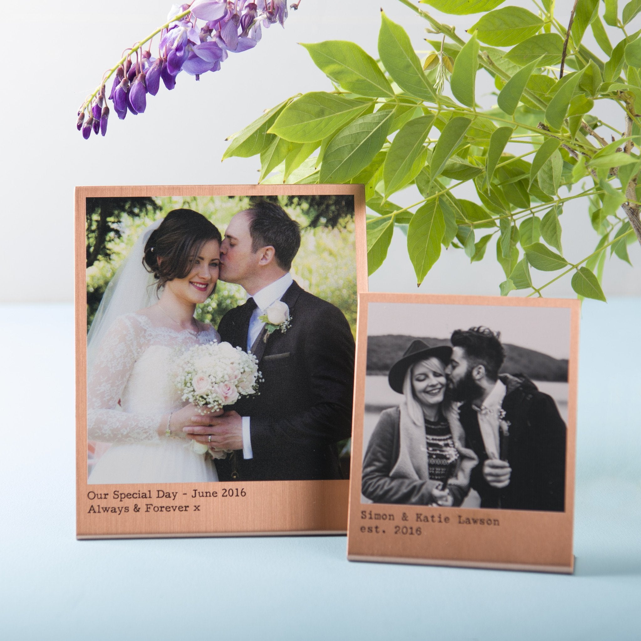 Oakdene Designs Photo Products Personalised Solid Copper Photo Print