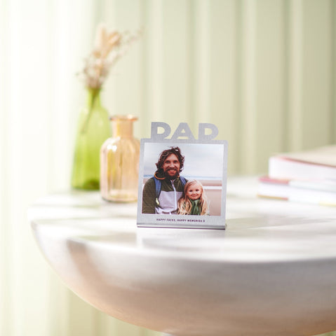 Oakdene Designs Photo Products Personalised Stainless Steel Dad Photo Print