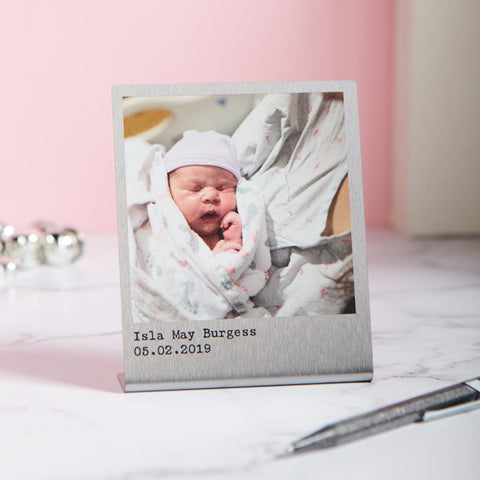 Oakdene Designs Photo Products Personalised Stainless Steel Photo Print