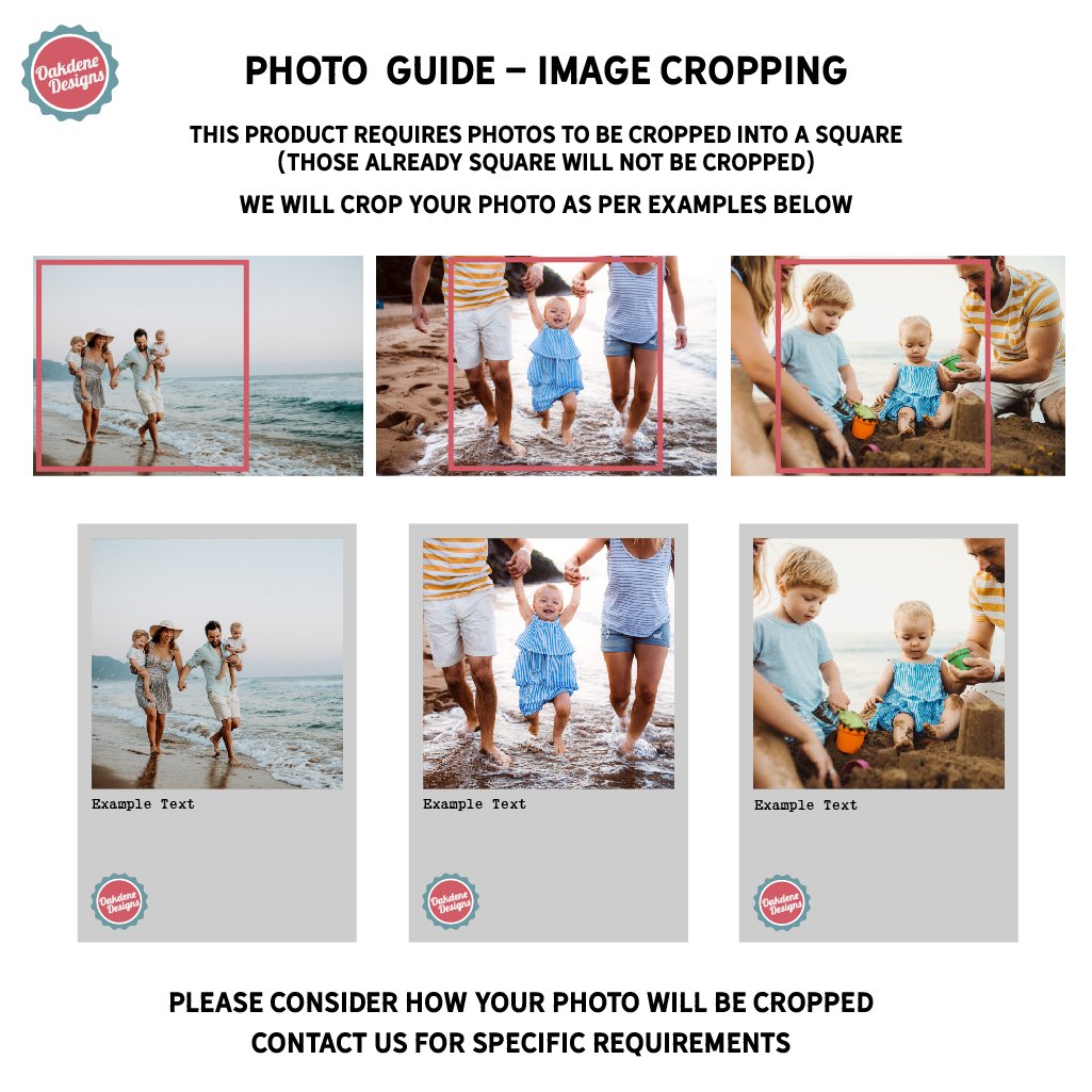 Oakdene Designs Photo Products Personalised Stainless Steel Photo Print