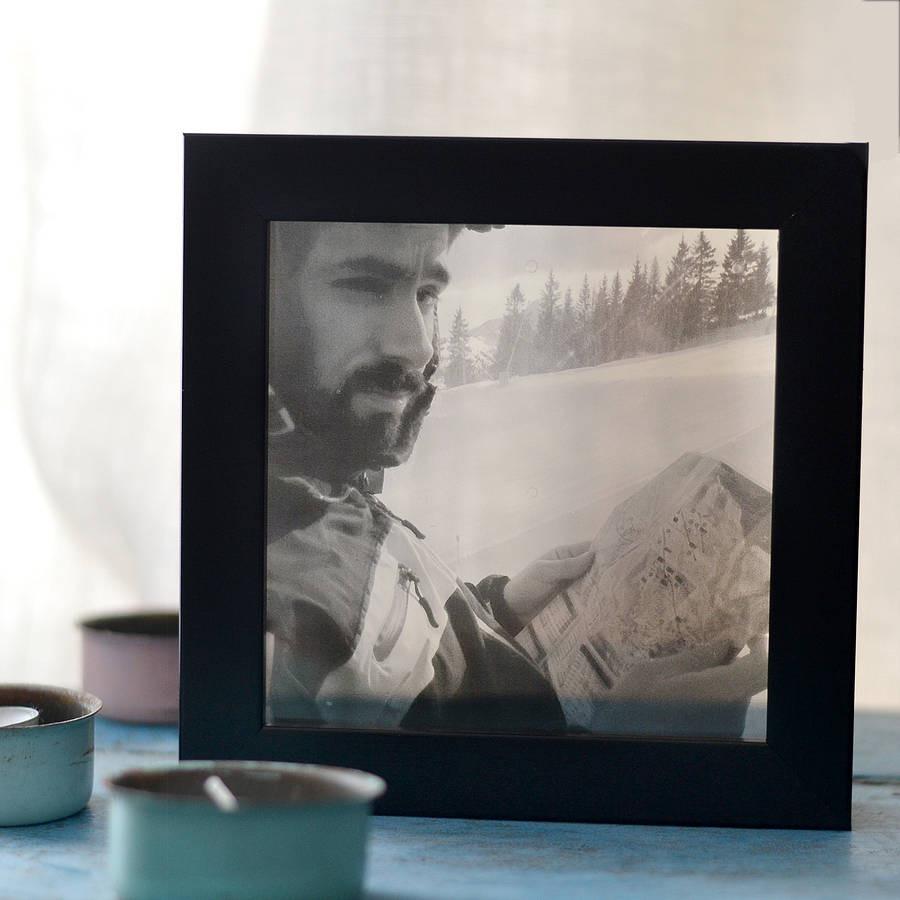 Oakdene Designs Photo Products Personalised Transparent Photo Print With Frame