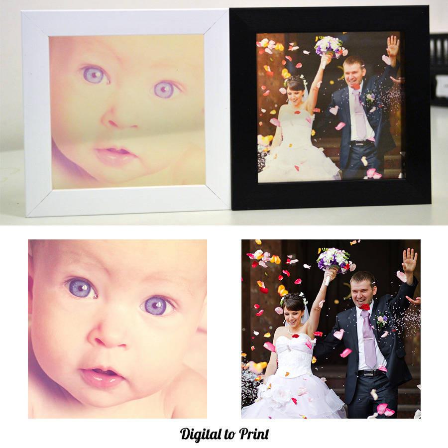 Oakdene Designs Photo Products Personalised Transparent Photo Print With Frame