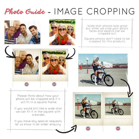 Oakdene Designs Photo Products Set Of Four Personalised Photo Coasters