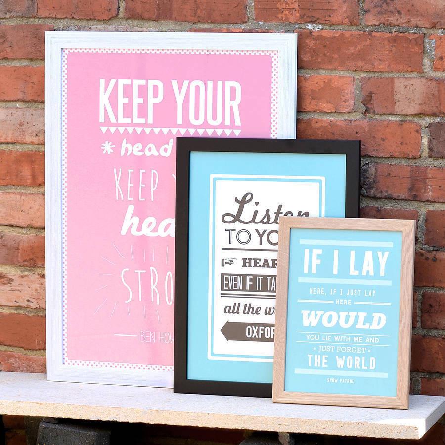 Oakdene Designs Prints Personalised 'I'll Never Knot Love You' Couples Print