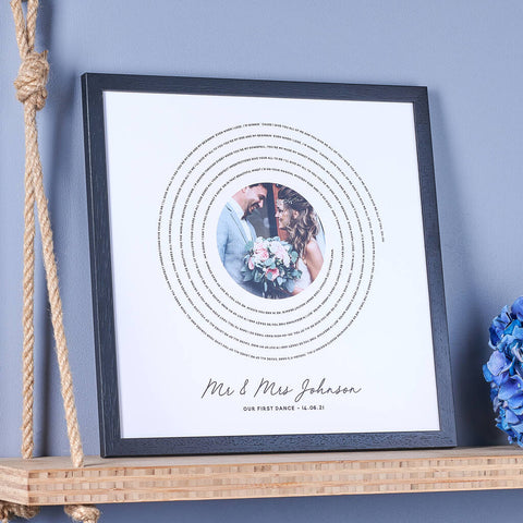 Oakdene Designs Prints Personalised 'Our Song' Lyrics Print