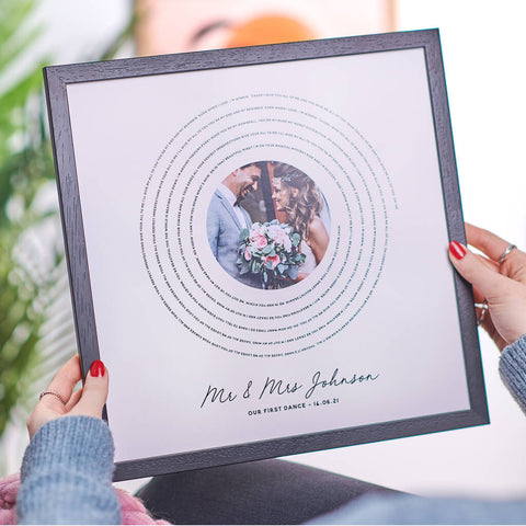 Oakdene Designs Prints Personalised 'Our Song' Lyrics Print